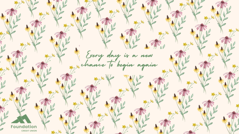 Floral Motivational Quote Wallpaper