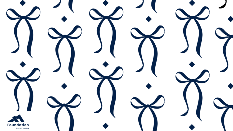 Navy Bow Desktop Wallpaper